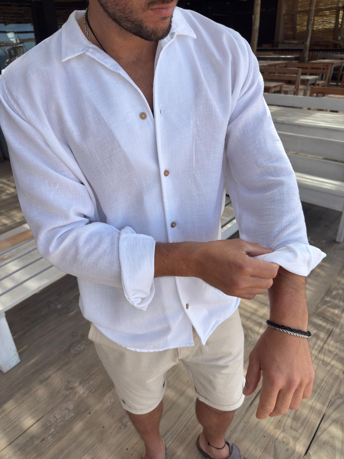Camisa Fibrana Blanca