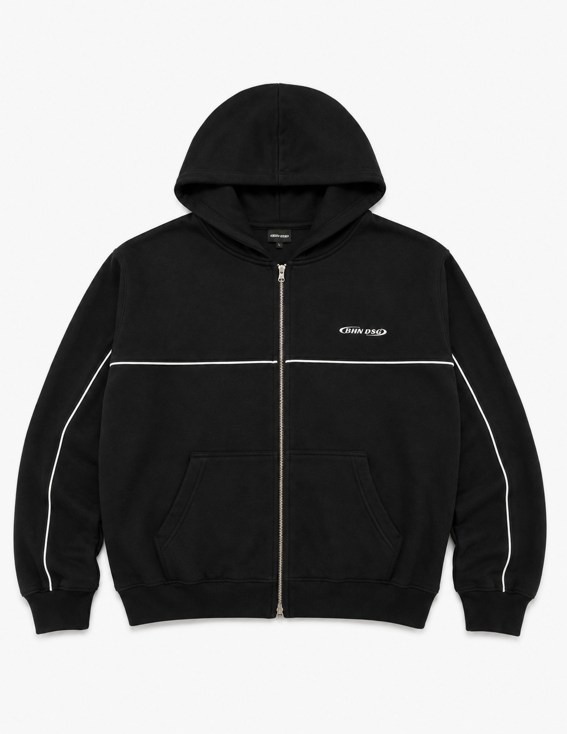 Campera Boxy Raya Black - vista frontal
