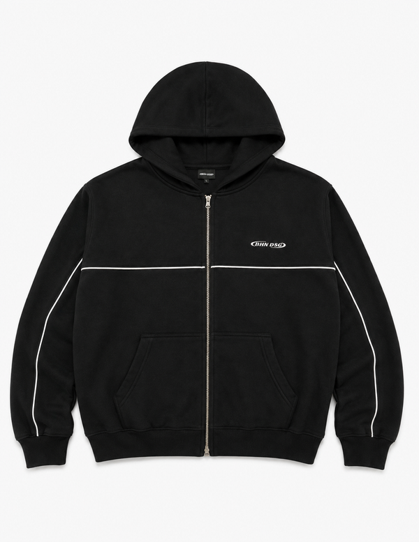 Campera Boxy Raya Black - vista frontal