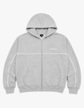 Campera Boxy Raya Gris - vista frontal