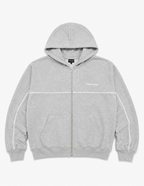 Campera Boxy Raya Gris - vista frontal